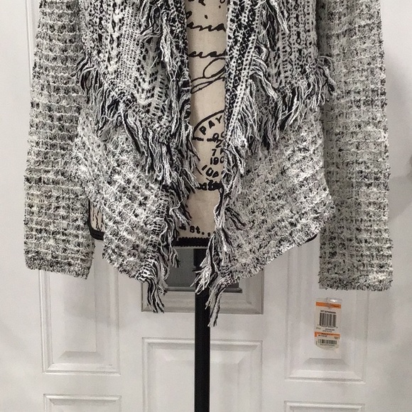 🆕 INC Tweed Blazer Open Front Long Sleeves - Picture 4 of 11